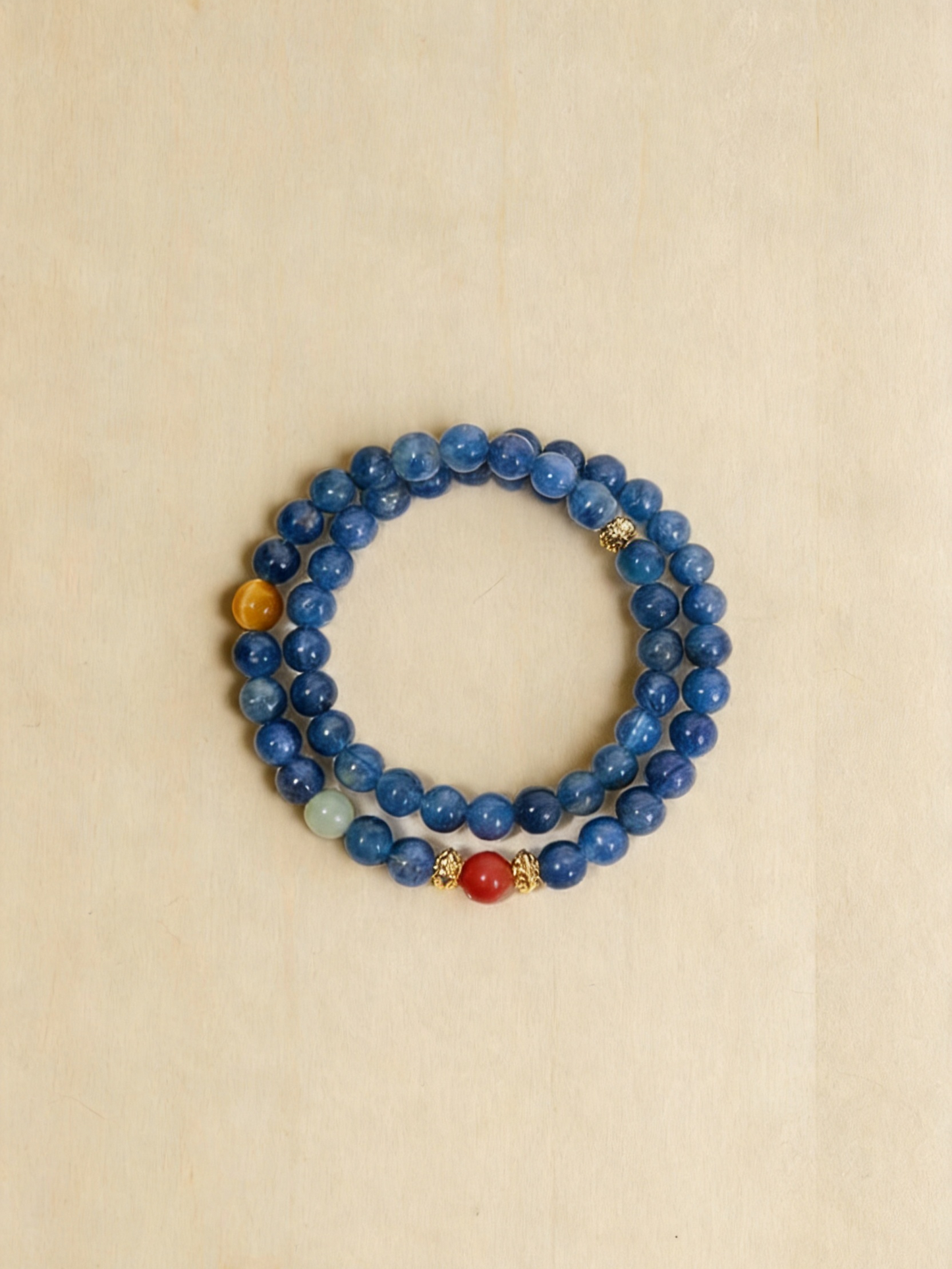 The Mogao Blue - Kyanite & Nan Hong Agate